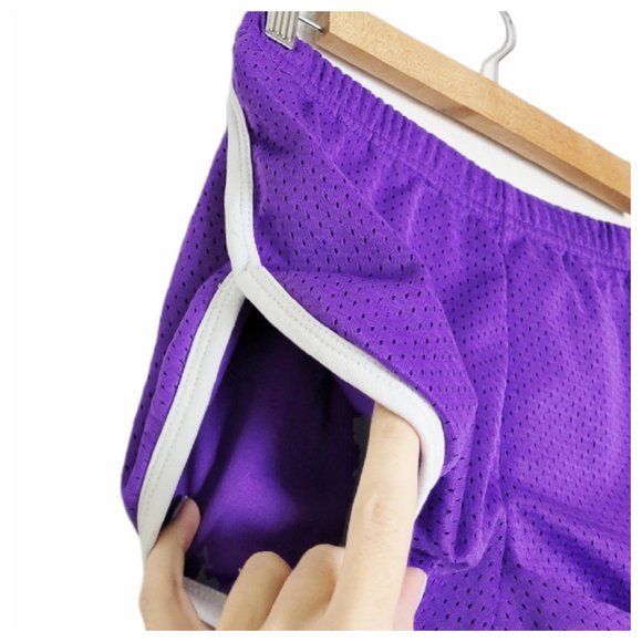 Exist Purple Shorts Sexy Sporty Elastic Waist Jogger Booty Shorts - Picture 4 of 11